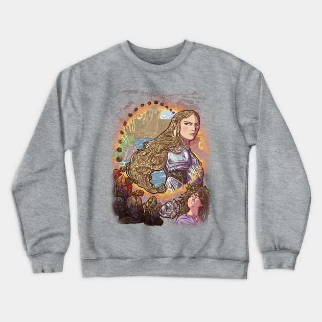 Power of Rings Crewneck Sweatshirt by Galhardo